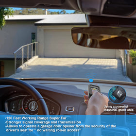 Oraneyun 3-button remote controls up to three doors from one device.