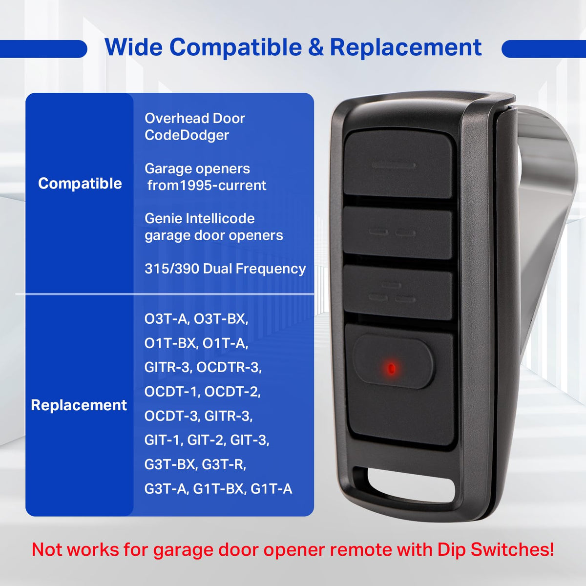 Oraneyun O3T-BX remote in-car visor mount ready for use.