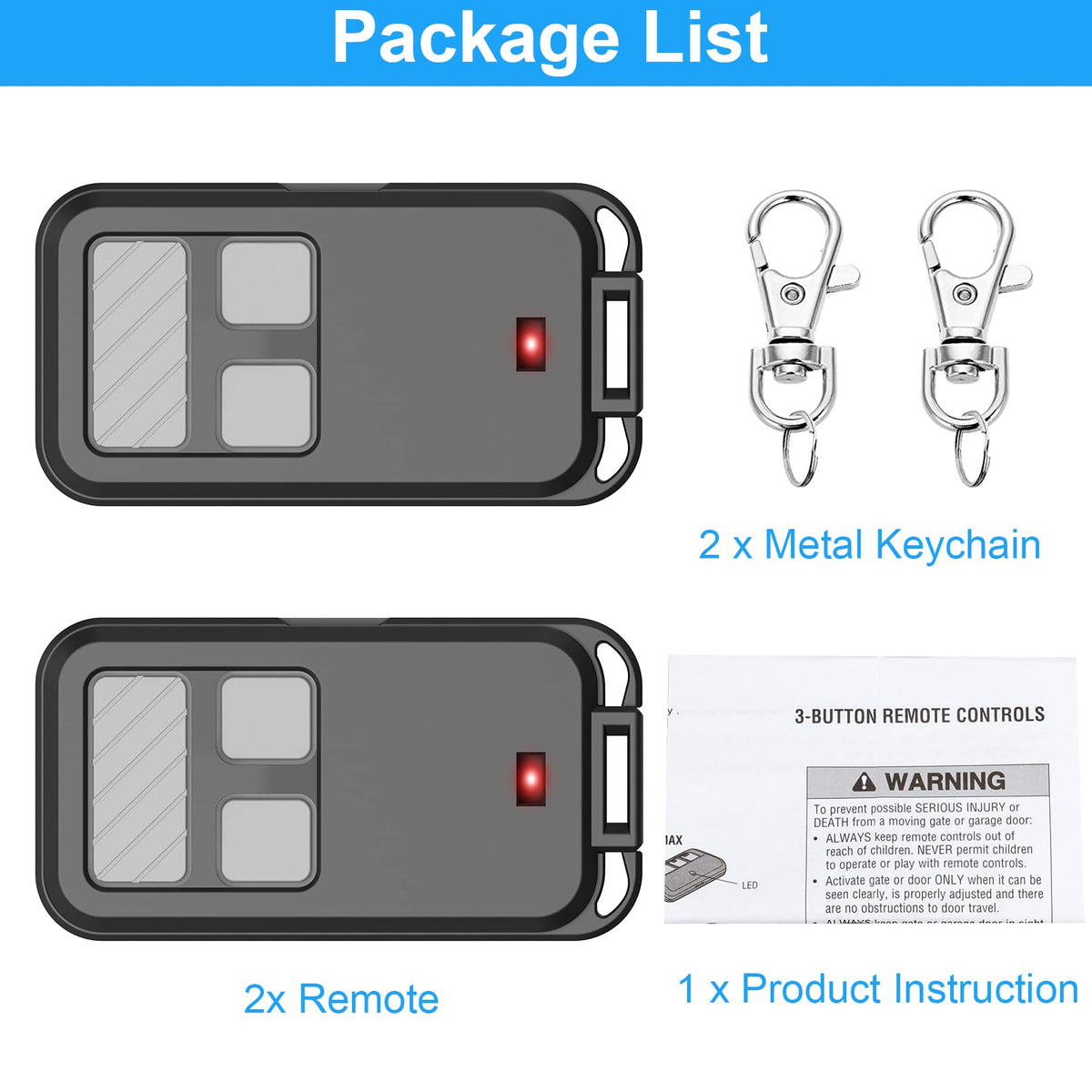 Oraneyun spare remote for easy replacement and sharing.