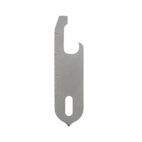 Orbitkey Multi-Tool V2 silver slim profile beside keys