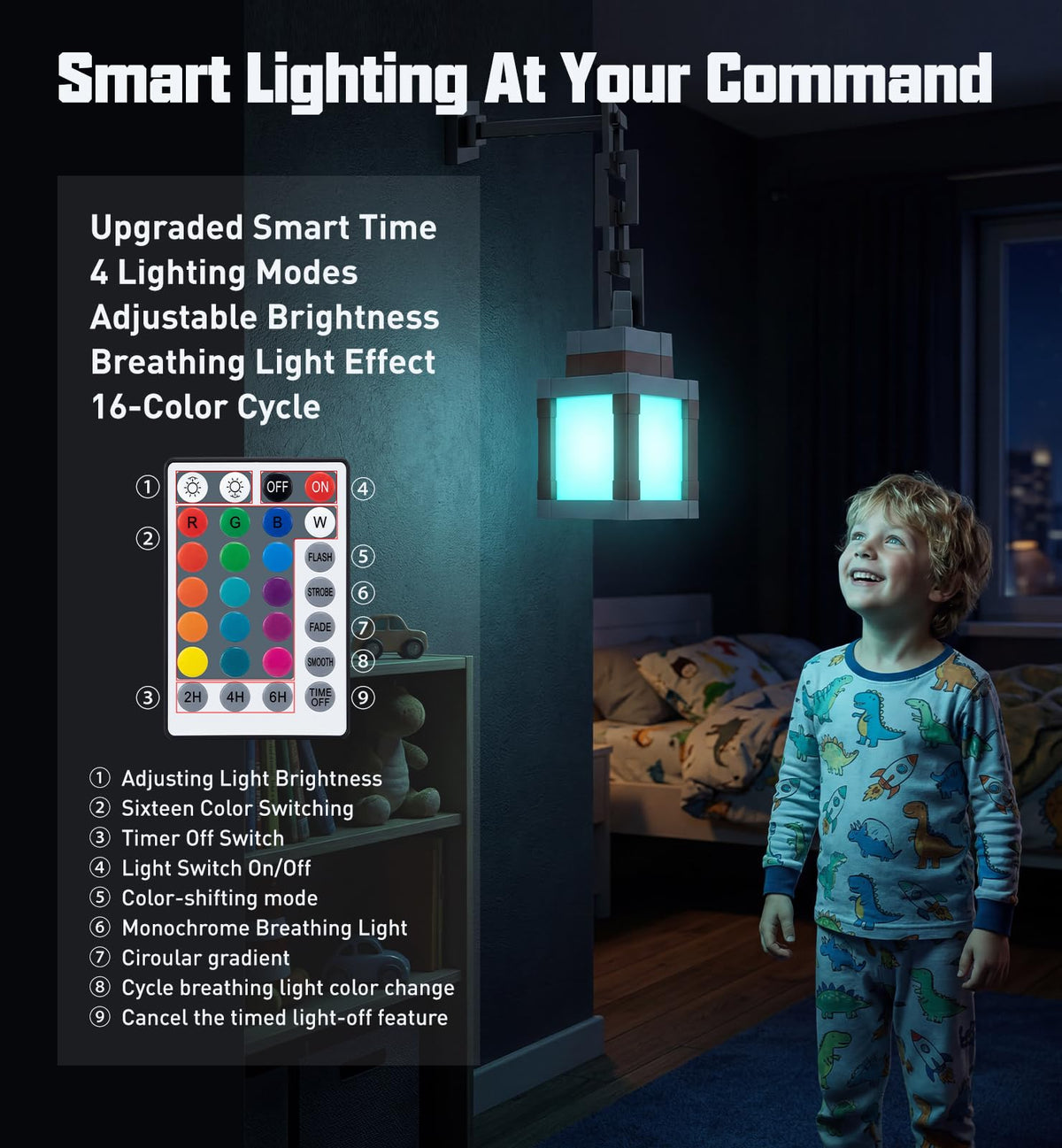 OrbitShell Durable ABS body ensures long-lasting decorative lighting