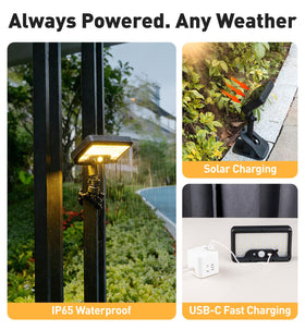 OrbitShell USB-C charging port for quick top-ups outdoors.