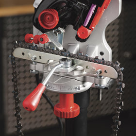 Oregon sharpener wheels 4-7mm-radius disc close-up for fast chain profiling.