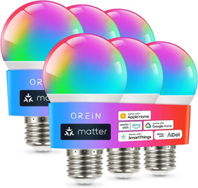 OREiN Matter bulb with QR code pairing for quick setup and seamless integration