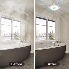OREiN quiet 1.0 sone operation ensures a peaceful bathroom