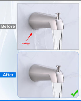 OrgCreator tub spout adapter supports 3-4 IPS pipes for secure connections.