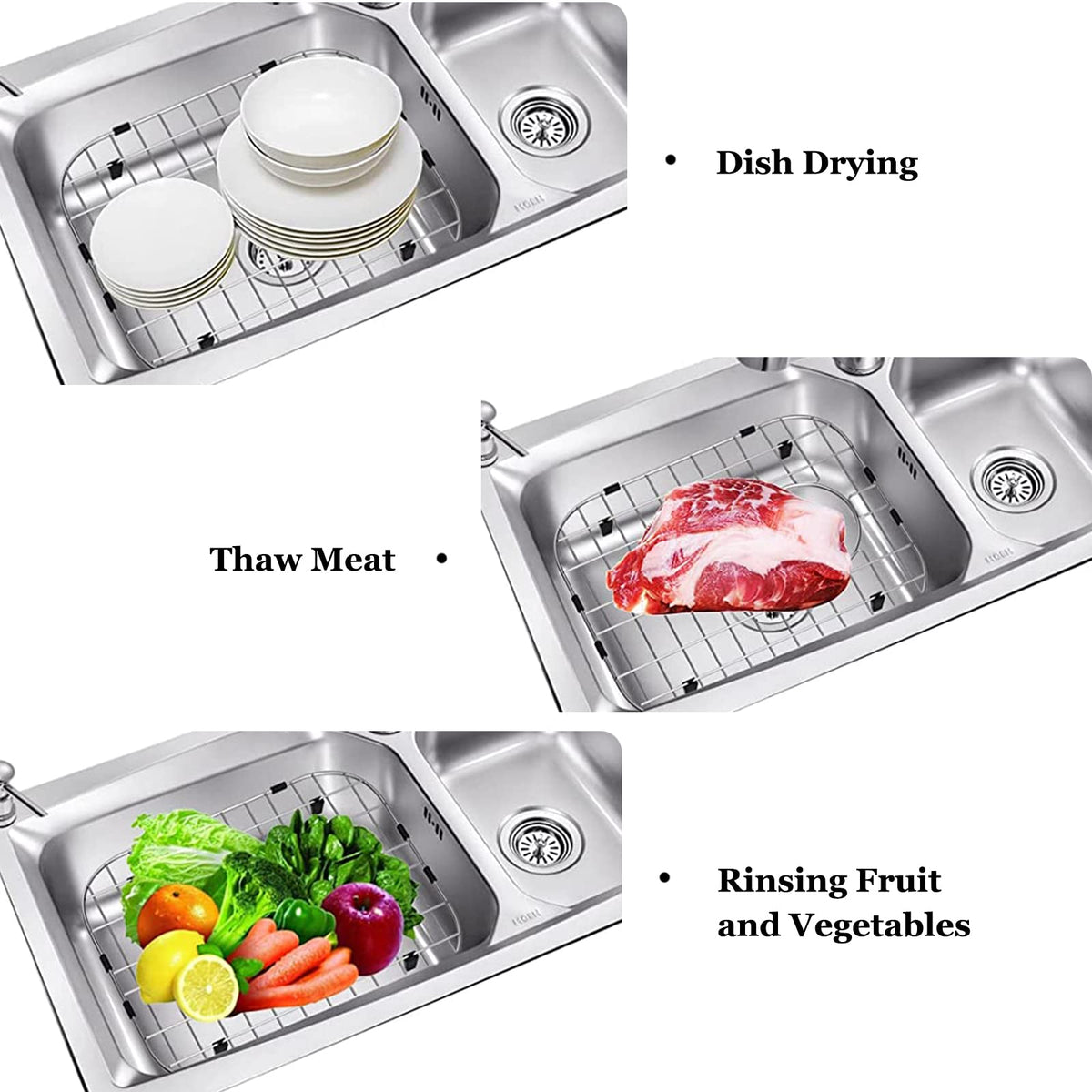 Orgneas in-sink setup illustrating versatile rack placement