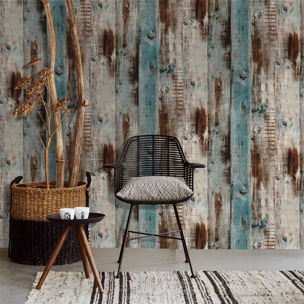 Orgrimmar wood wallpaper with self-adhesive backing for quick cabinet updates