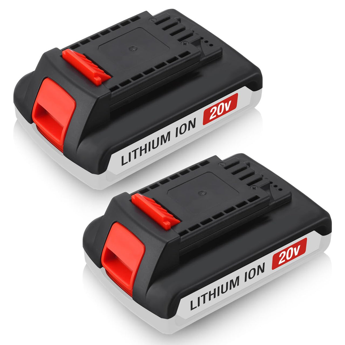 ORHFS upgraded 2-pack 20V max 4000mAh battery powering compatible Black & Decker tools with reliable runtime.