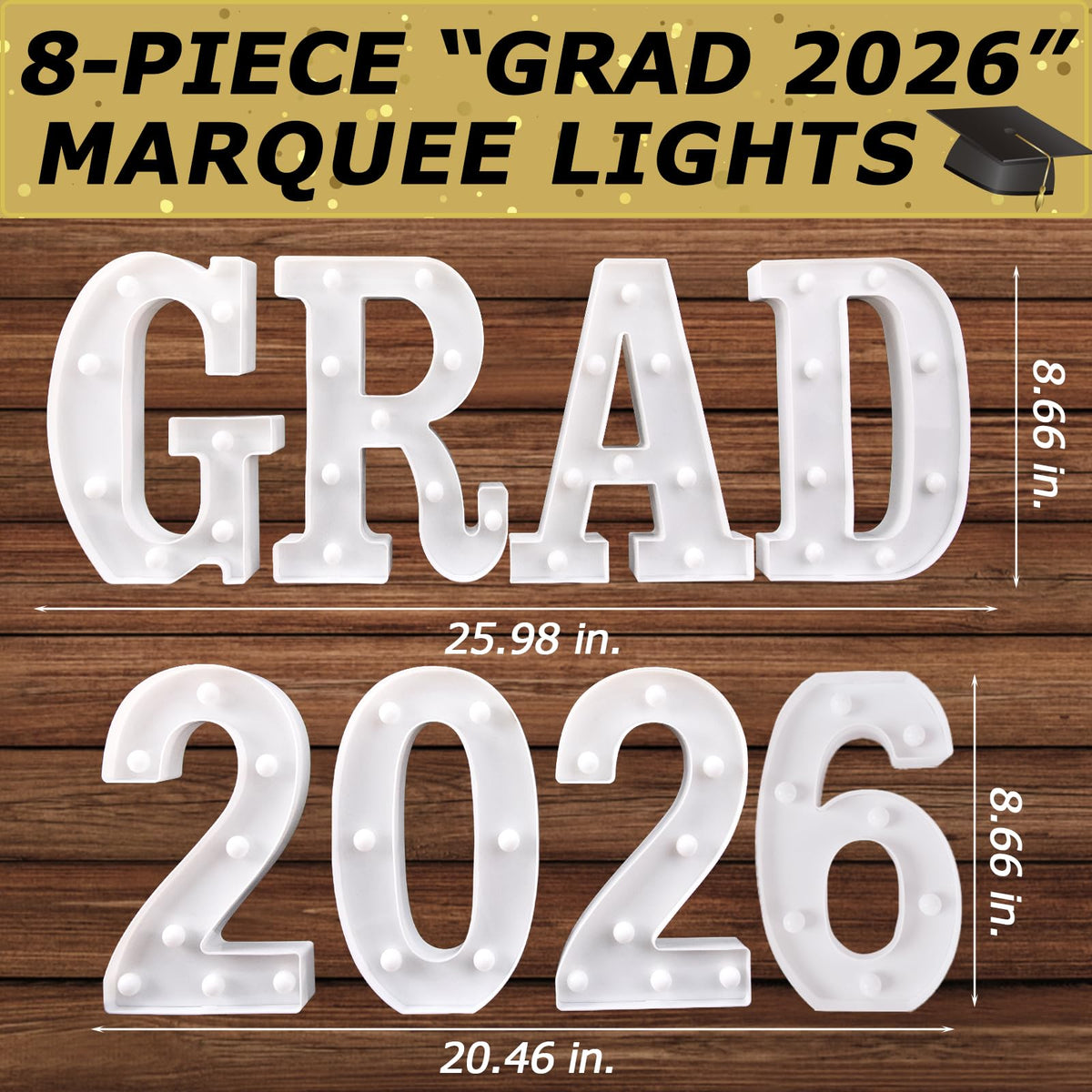 ORIENTAL CHERRY Grad 2025 LED marquee lights brighten tables for celebrations