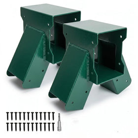 ORIGLE A-Frame bracket kit installed on 4x4 posts for durable outdoor play