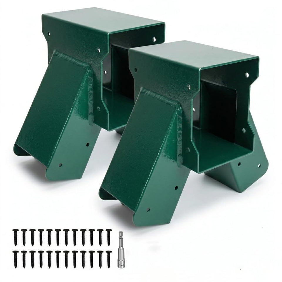 ORIGLE A-Frame bracket kit installed on 4x4 posts for durable outdoor play