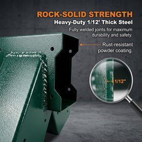 ORIGLE swing brackets include zinc bolts for secure, lasting mounting