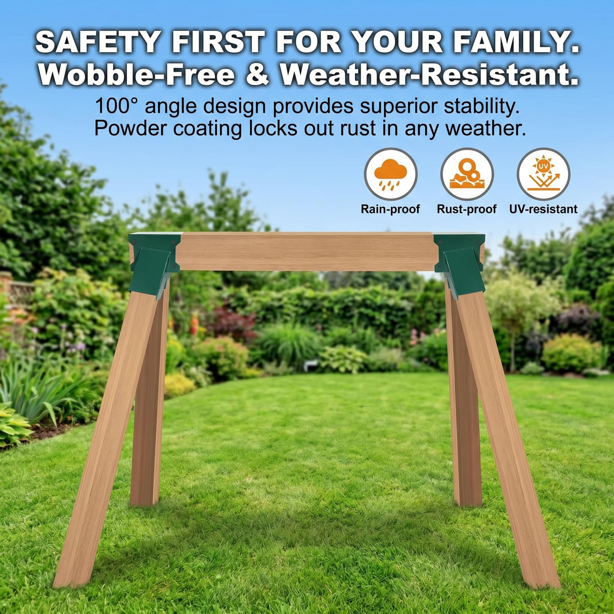 ORIGLE brackets can be ground-anchored for added stability