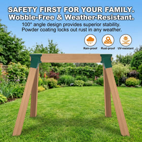 ORIGLE brackets can be ground-anchored for added stability