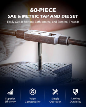 Orion Motor Tech adjustable tap wrench demonstrates precise threading.