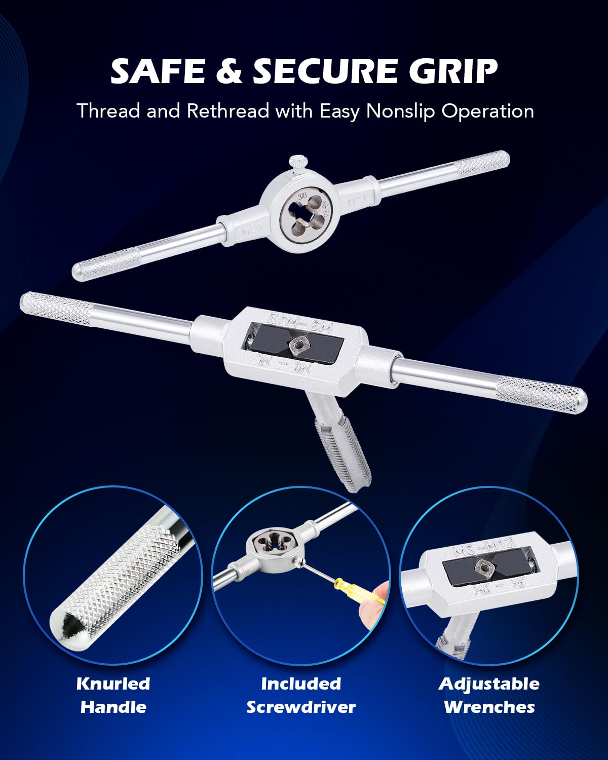 Orion Motor Tech cases keep SAE and metric tools organized.