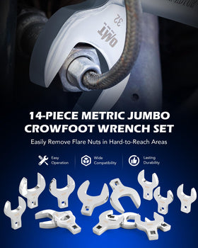 Orion Motor Tech chrome-plated CR-V steel wrenches for lasting wear