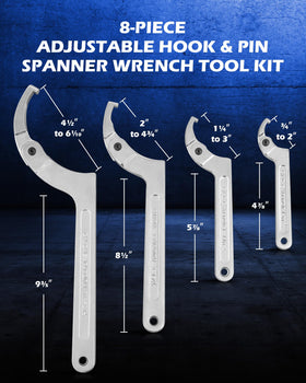 Orion Motor Tech chrome vanadium steel construction for lasting durability.