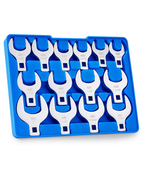 Orion Motor Tech crowfoot wrenches span 1-1/16 to 2 inches for flare nuts