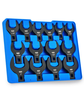 Orion Motor Tech crowfoot wrench set full in carry case for organized use