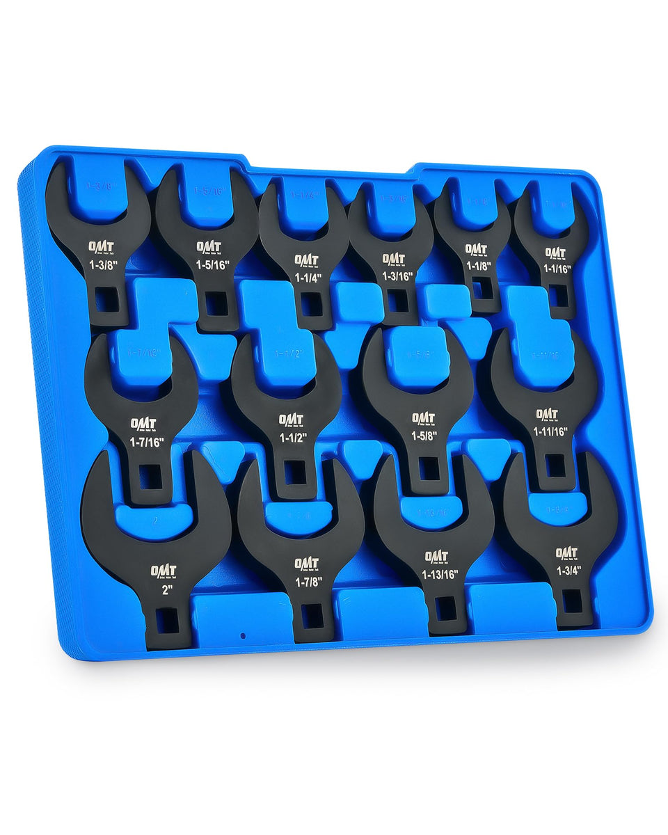Orion Motor Tech crowfoot wrench set full in carry case for organized use