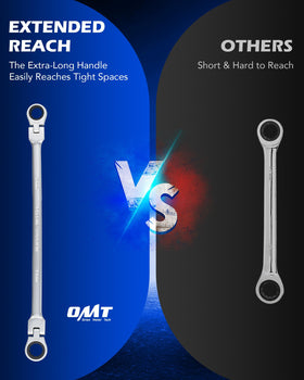 Orion Motor Tech dual flex-head for access from any angle.