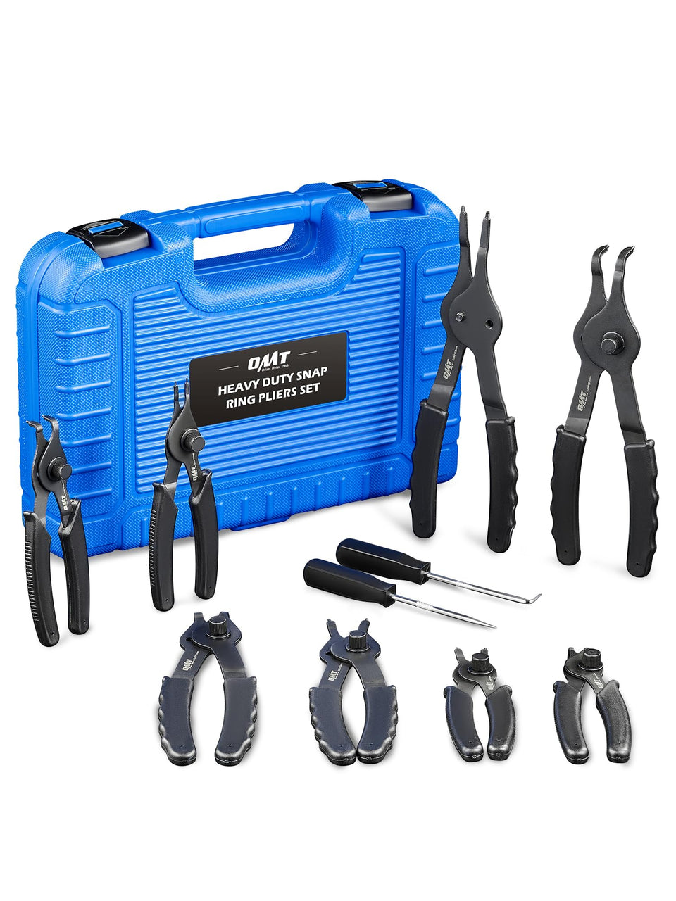 Orion Motor Tech straight 13.1in pliers with 0.09in tip for precise ring removal