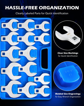 Orion Motor Tech sturdy storage case with wrenches organized