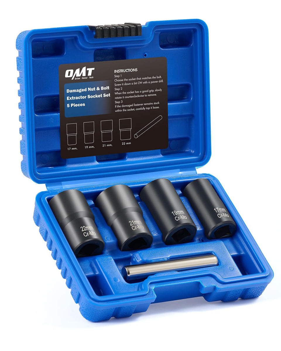 Orion Motor Tech twist socket 17mm for fast lug nut removal.