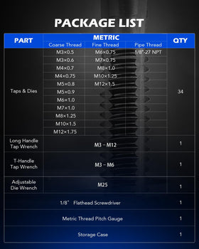 Orion Motor Tech two T-handle tap wrenches for fast threading