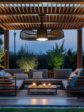 Orison hanging-hook design facilitates easy pergola mounting.