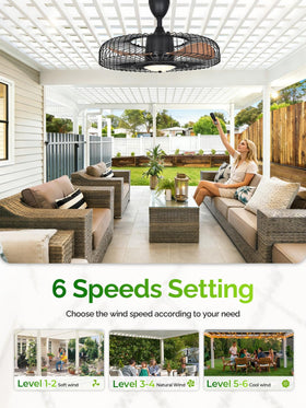Orison DC motor provides quiet, energy-efficient operation for outdoor spaces.