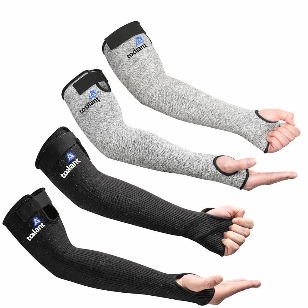 OriStout cut resistant gardening sleeves with thumb hole protecting arms during gardening