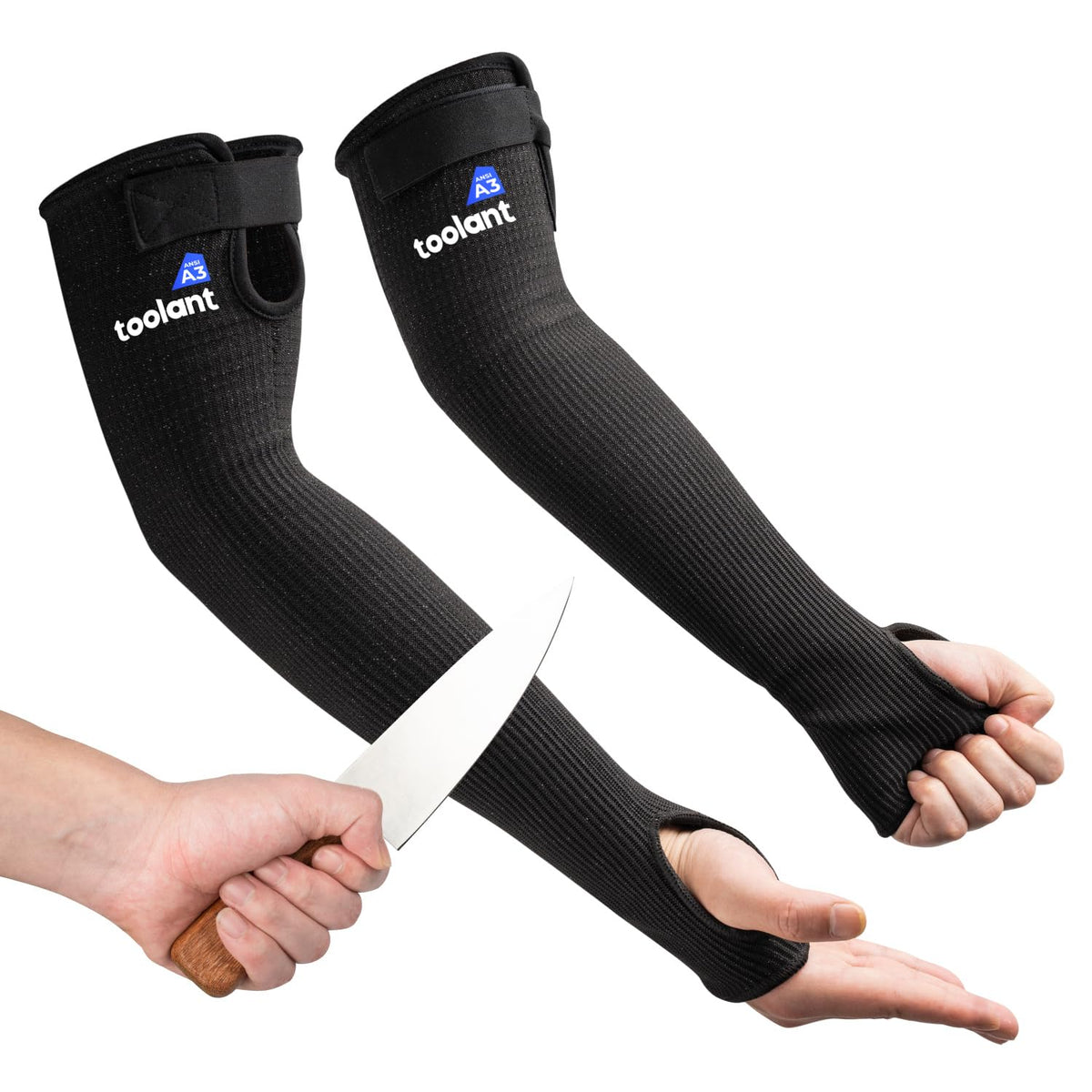 OriStout cut resistant sleeves with thumb hole protecting arms during gardening tasks