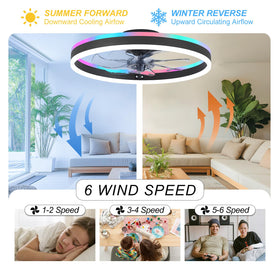 ORITHAM fan with remote and app control for convenient operation.