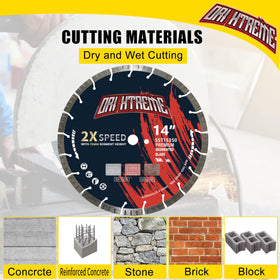 ORIXTREME blade supports wet and dry cutting performance on masonry