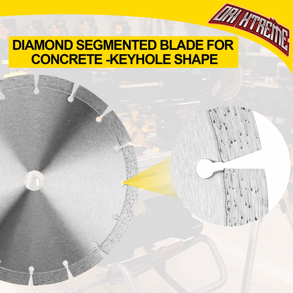ORIXTREME diamond blade designed for reinforced concrete and stone cutting tasks