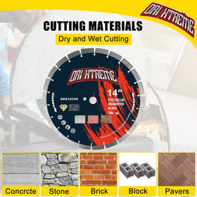 ORIXTREME blade delivers smooth cuts and cooling during masonry work