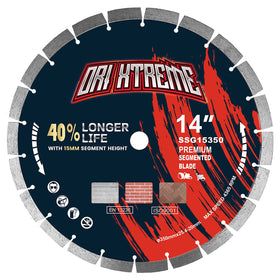 ORIXTREME 14-inch diamond blade for fast dry or wet cutting