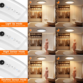 ORYAR magnetic easy-install ceiling light can be removed for charging and repositioning.