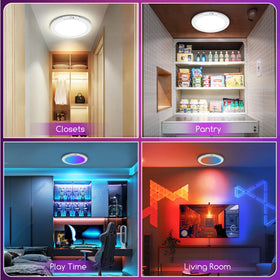 ORYAR wide-application light suitable for closets, hallways, bathrooms, stairs, and garages.