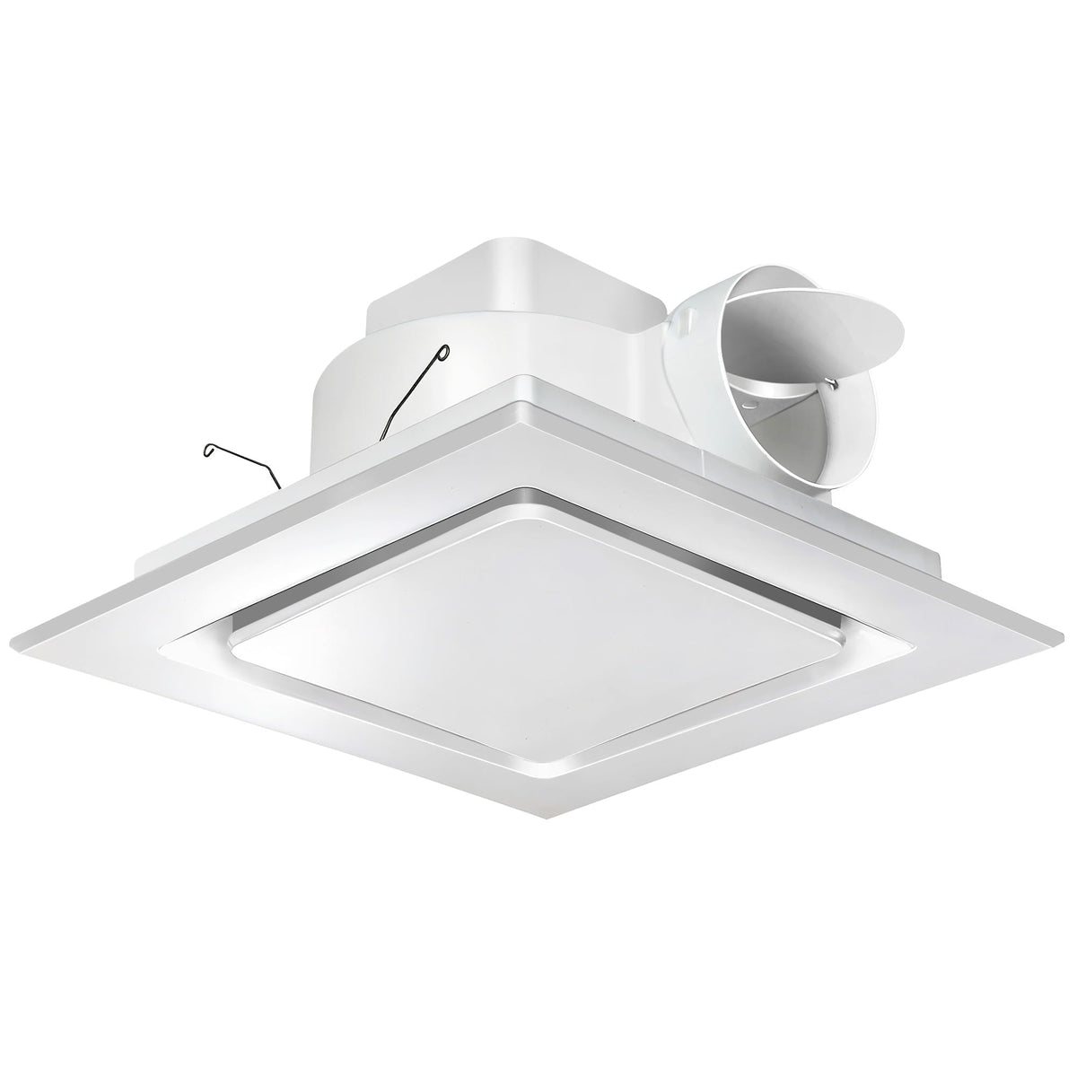Orsong 12-inch panel exhaust fan in use, reduces moisture and odors quietly.