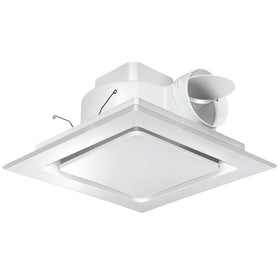 Orsong 12-inch panel exhaust fan in use, reduces moisture and odors quietly.