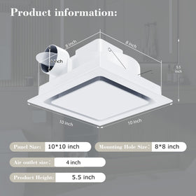 Orsong ultra-quiet exhaust fan at 1-sone for peaceful bathroom use.