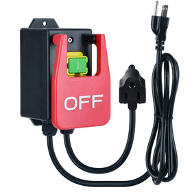 Ortis 110V switch paddle with large stop sign for instant power-off.