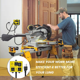 Ortis compatibility with miter and table saws broadens tool reach.