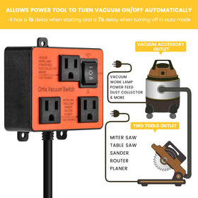 Ortis vacuum switch offers easy installation with screws or wall-mount adhesive.