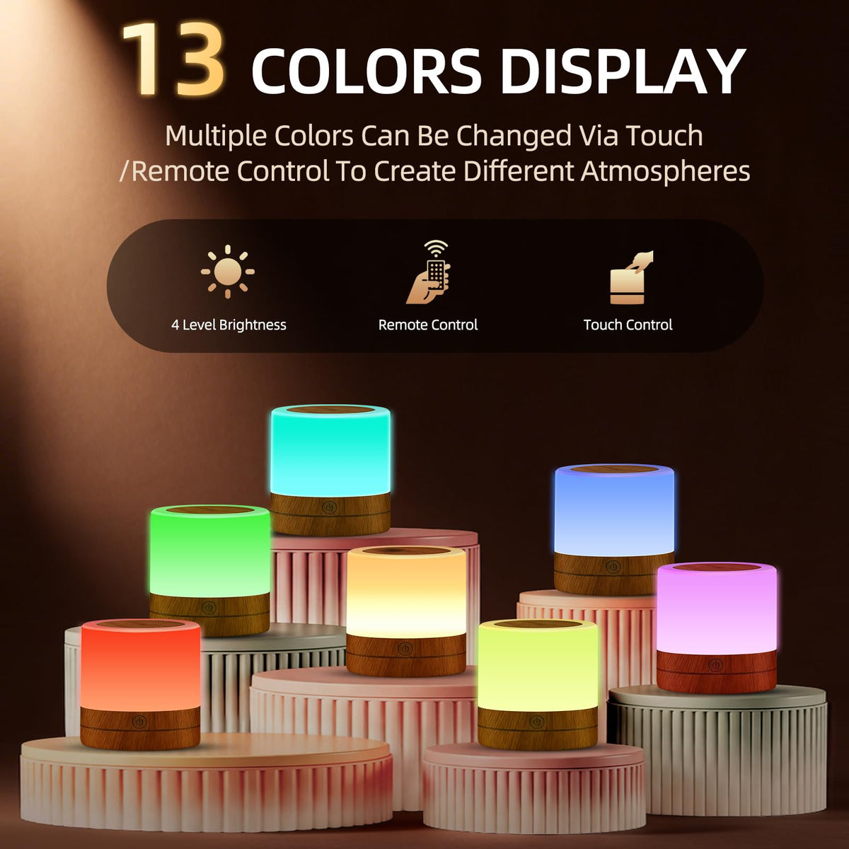 ORUNO 13-color LED lamp provides ambient options for mood and focus
