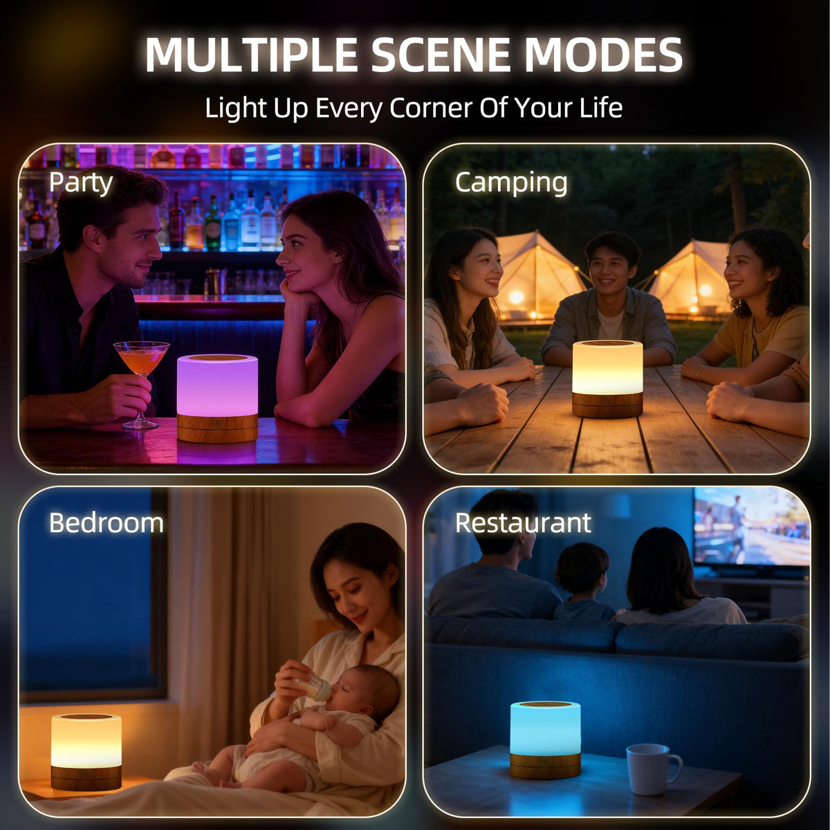 ORUNO portable night light suitable from nursery to living room